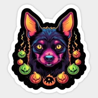 Australian Kelpie Halloween Sticker